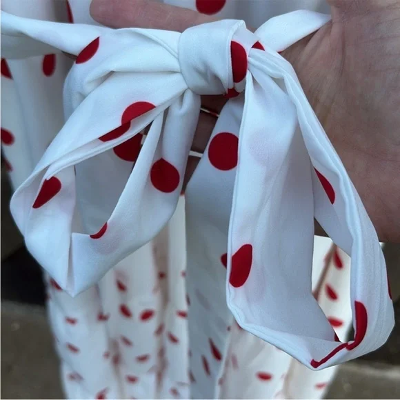 NWT Eloquii Tiered Polka Dot Dress White
Red Size 22 - Picture 7 of 13